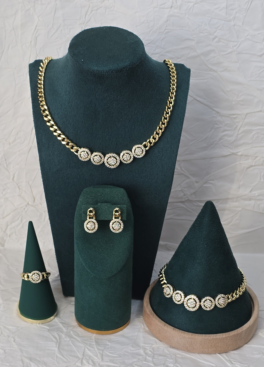 Elegance Aurelia 14K Gold‑Plated Jewelry Set