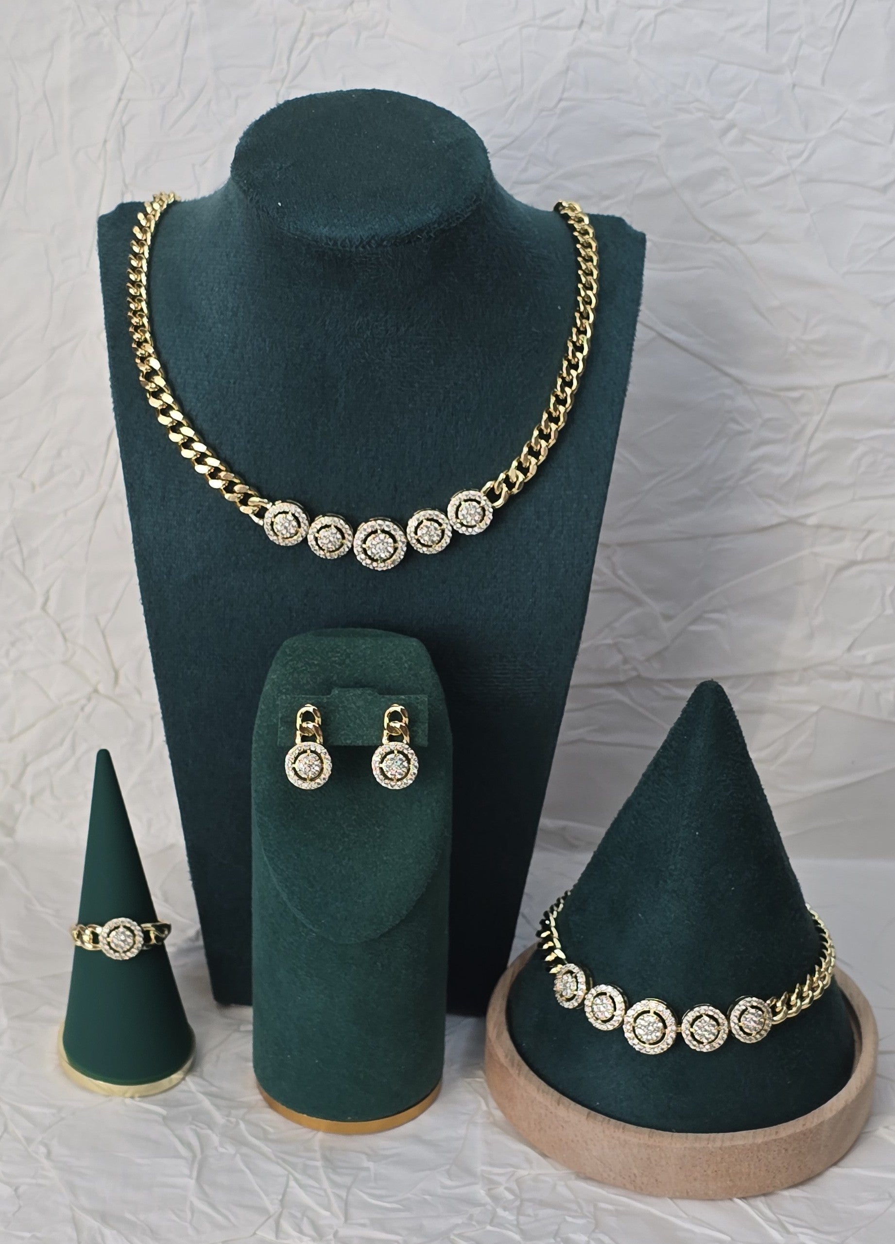 Elegance Aurelia 14K Gold‑Plated Jewelry Set