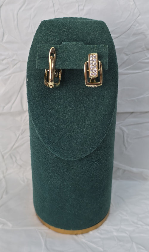 Golden Buckle 14K Gold‑Plated Jewelry Set (with 2 Bracelets)