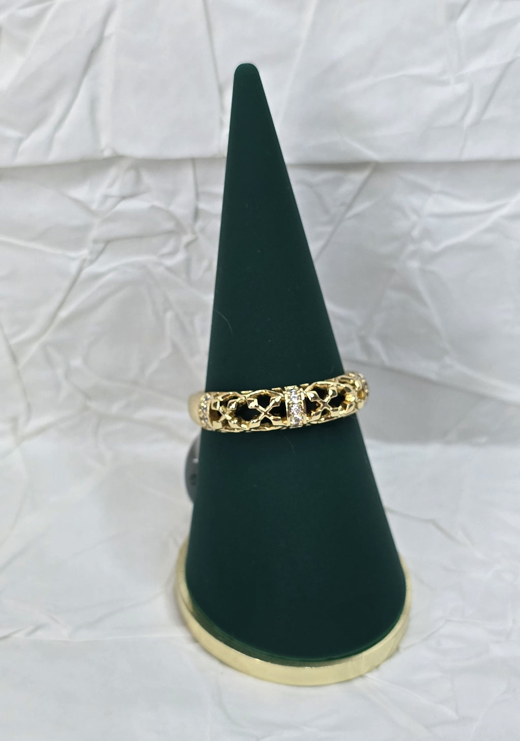 Royal Lattice 14K Gold‑Plated Jewelry Set