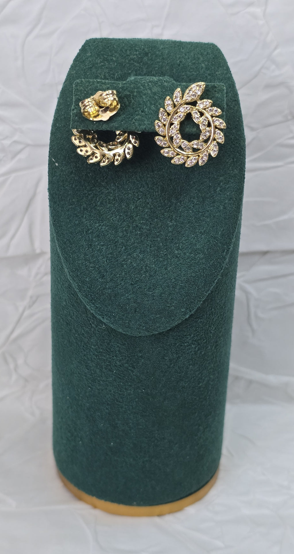 Golden Laurel 14K Gold‑Plated Jewelry Set