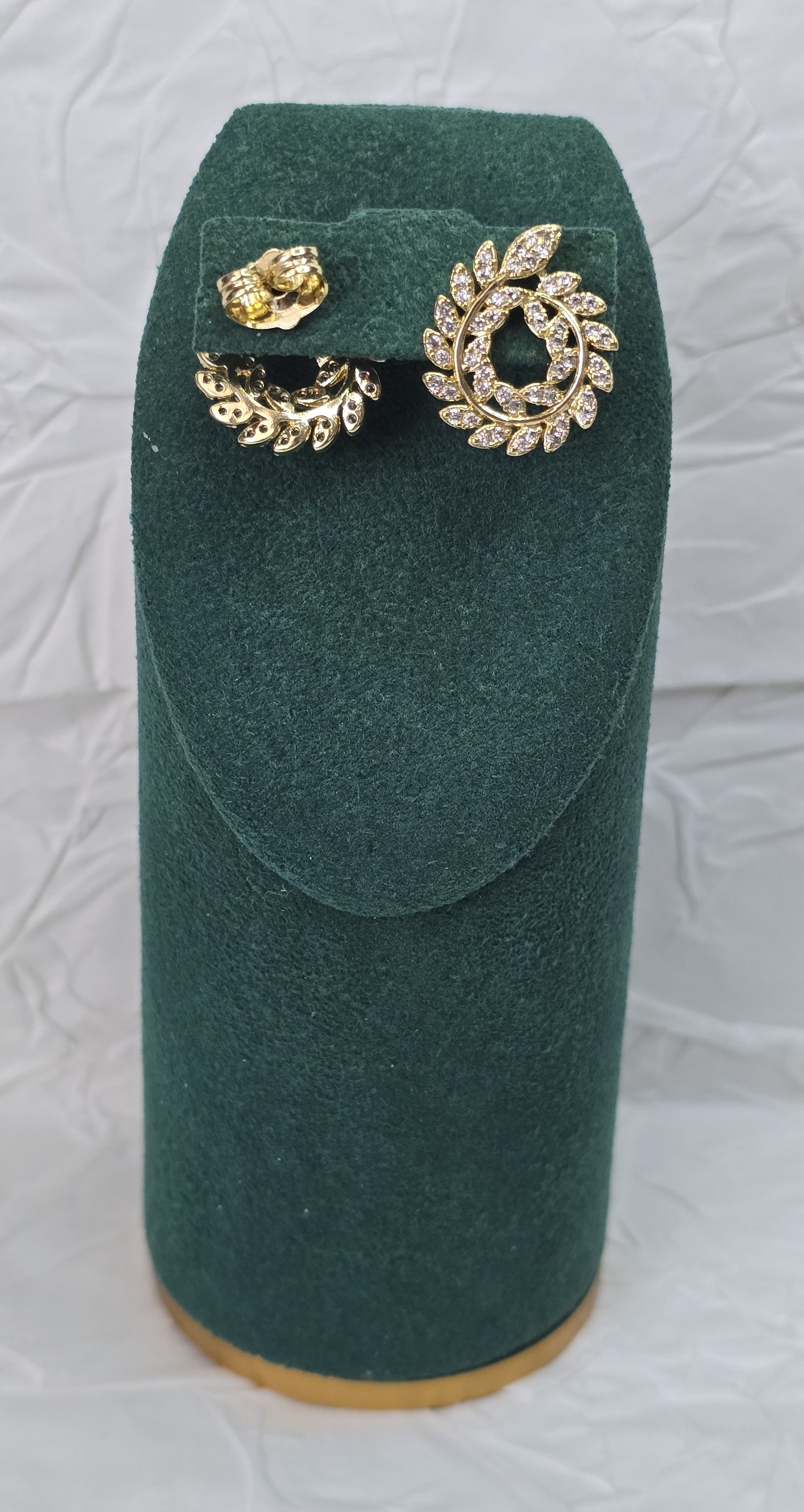 Golden Laurel 14K Gold‑Plated Jewelry Set