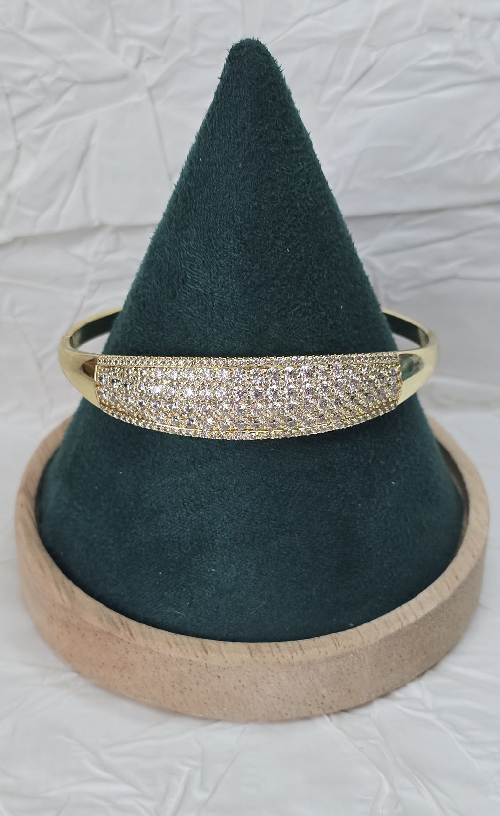 Diamond Crest 14K Gold‑Plated Jewelry Set