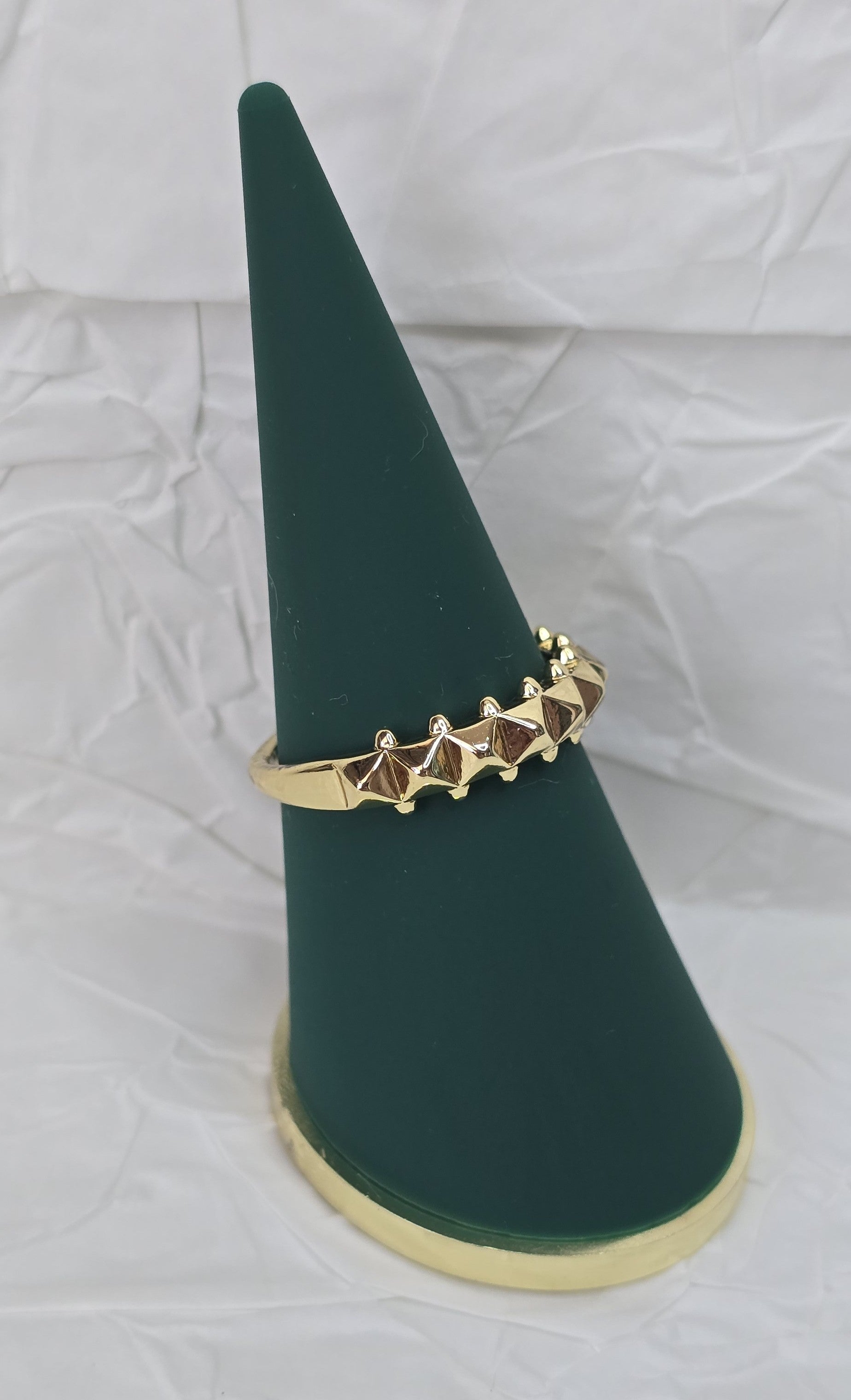 Golden Crest Spike 14K Gold‑Plated Jewelry Set