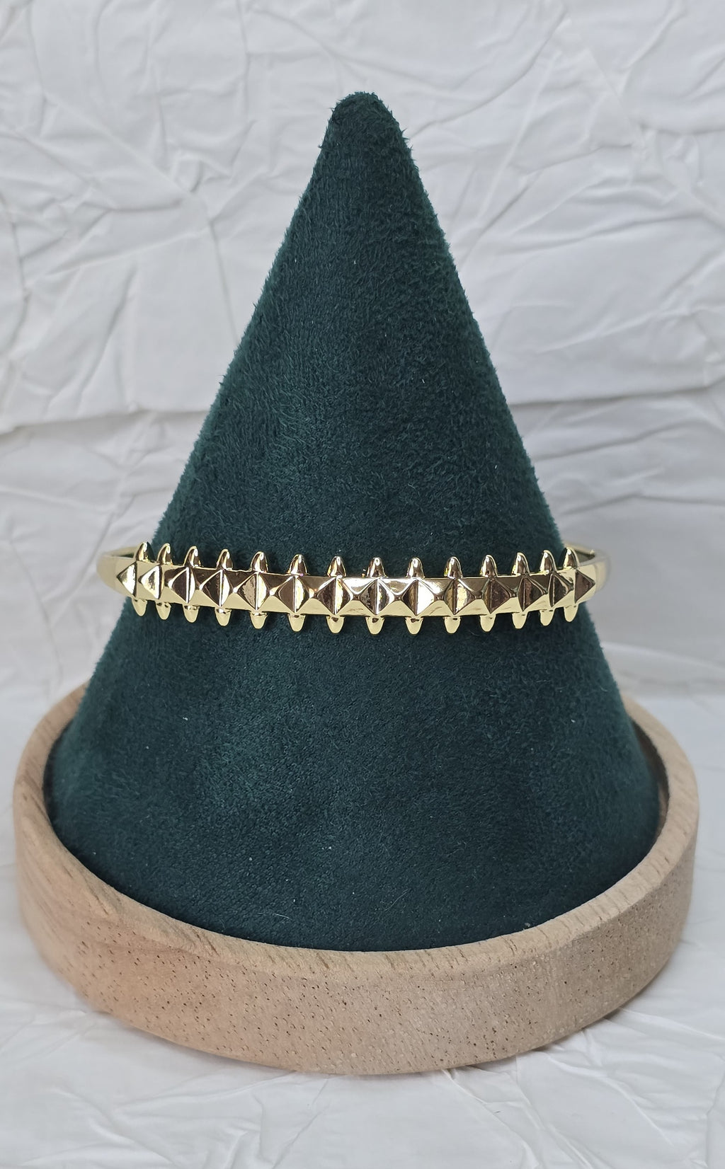 Golden Crest Spike 14K Gold‑Plated Jewelry Set