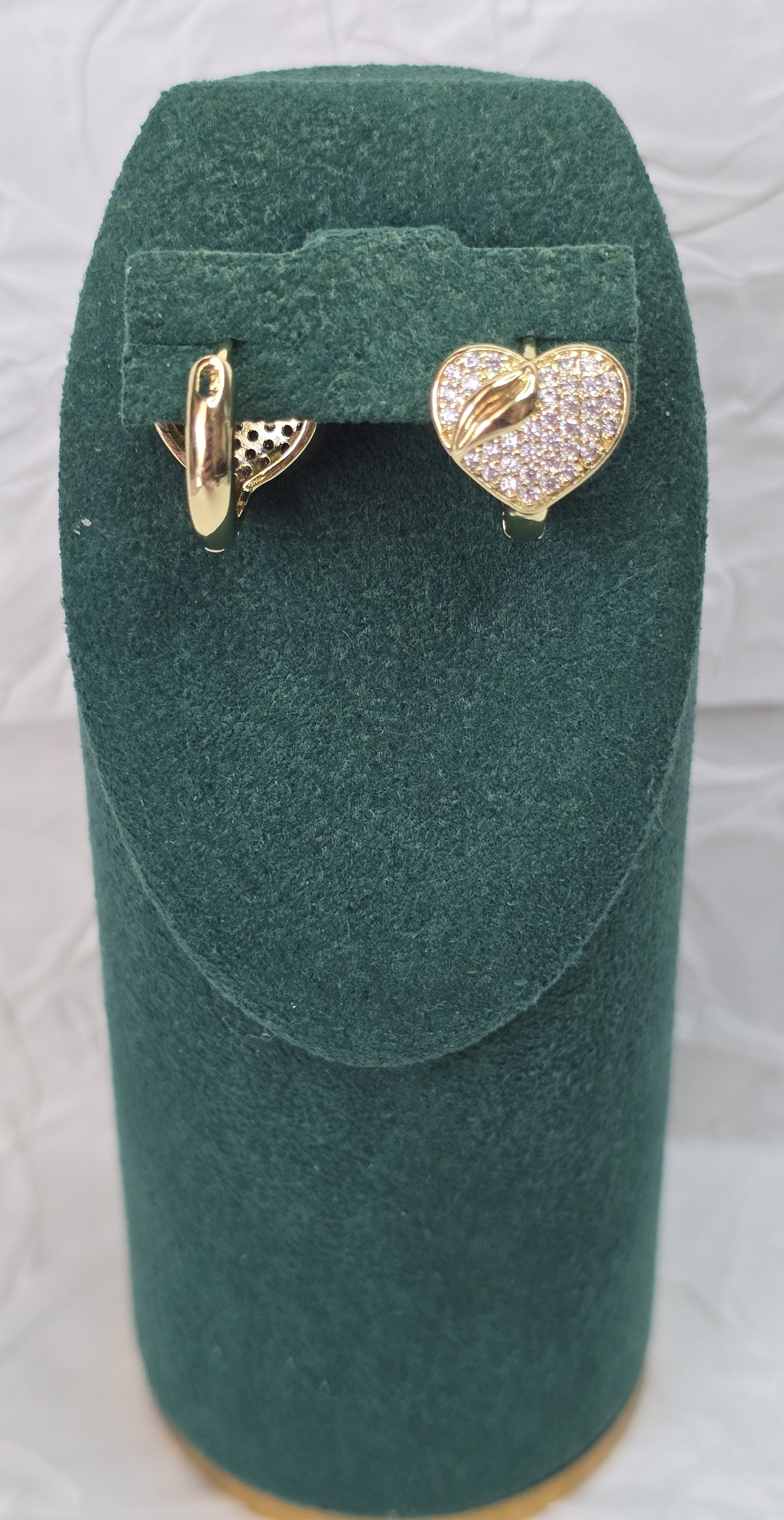 Golden Embrace Heart 14K Gold‑Plated Jewelry Set
