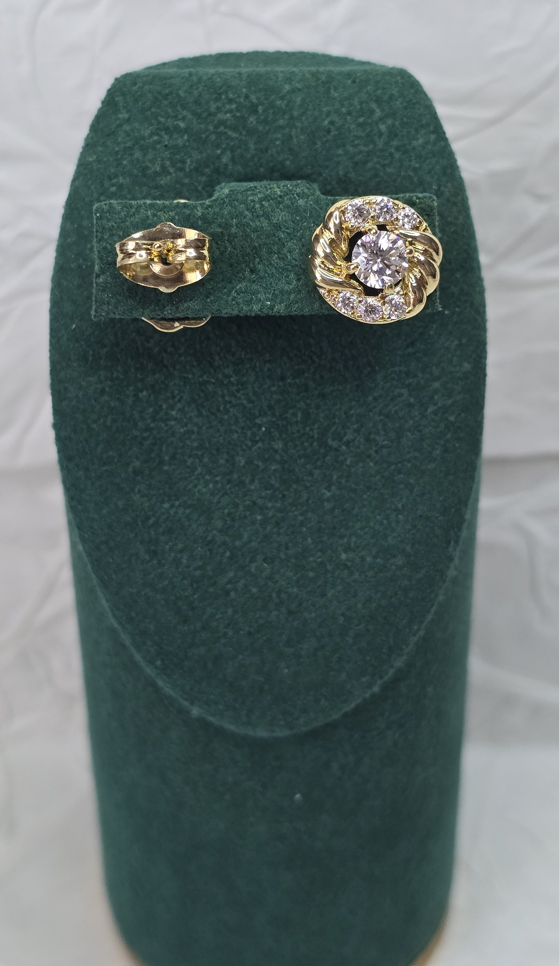 Golden Twirl Sparkle 14K Gold‑Plated Jewelry Set