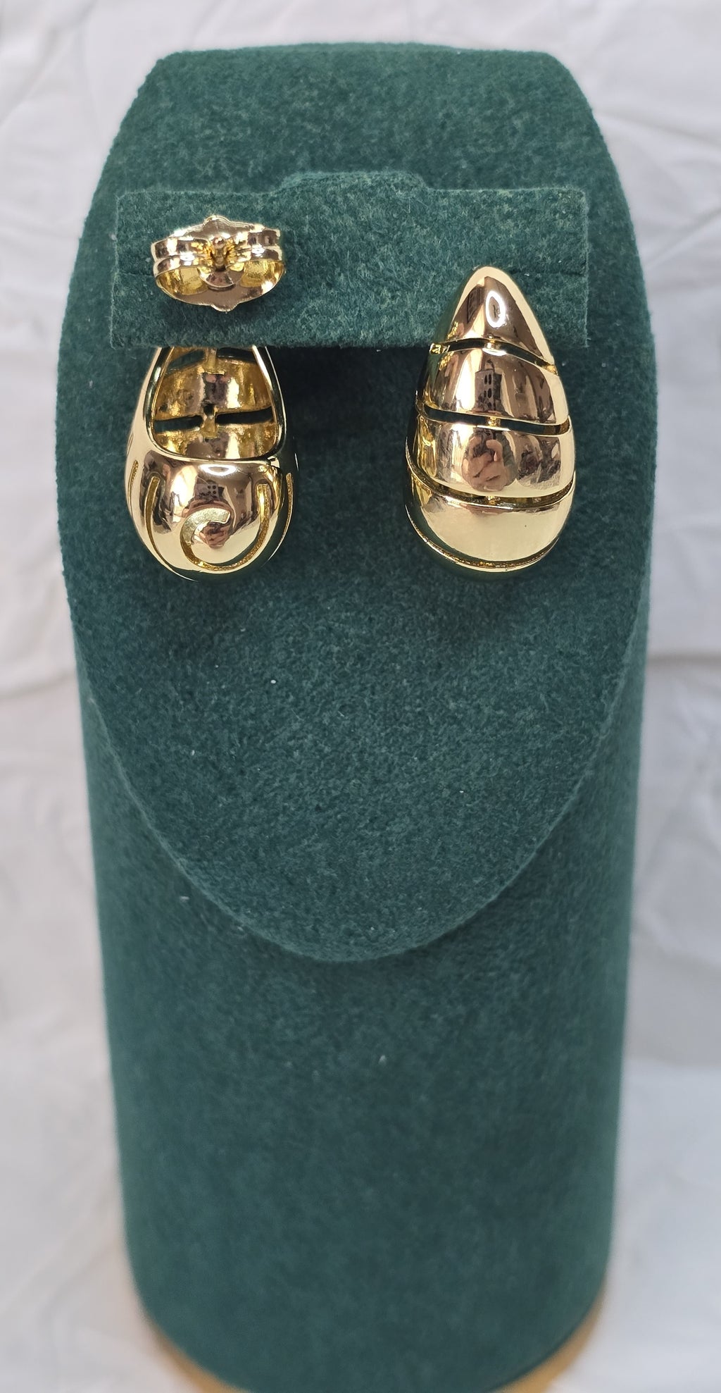 Golden Spiral Drop 14K Gold‑Plated Jewelry Set