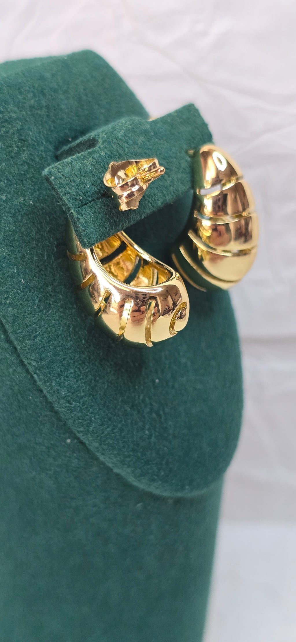 Golden Spiral Drop 14K Gold‑Plated Jewelry Set