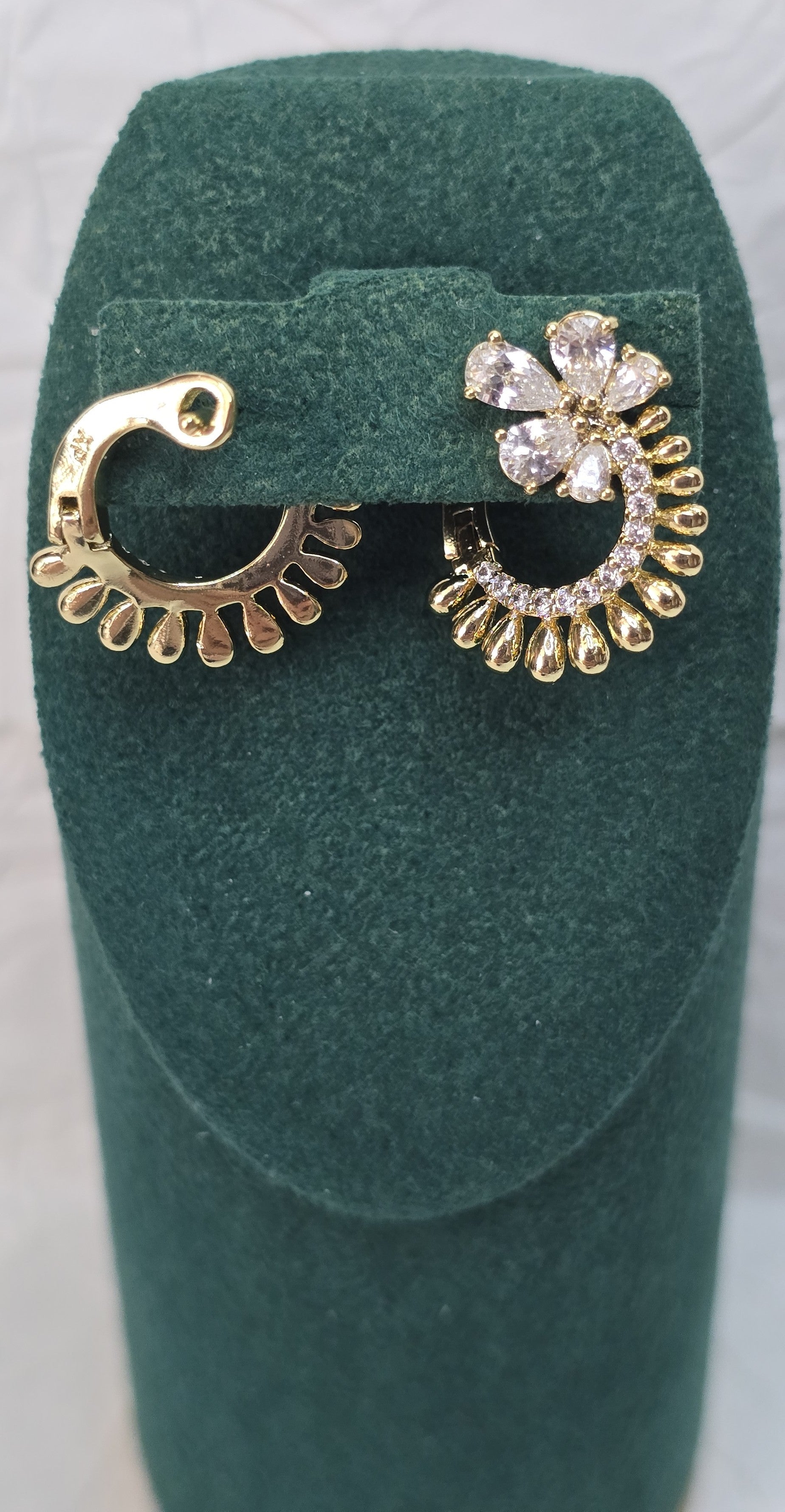 Golden Petal Radiance 14K Gold‑Plated Jewelry Set