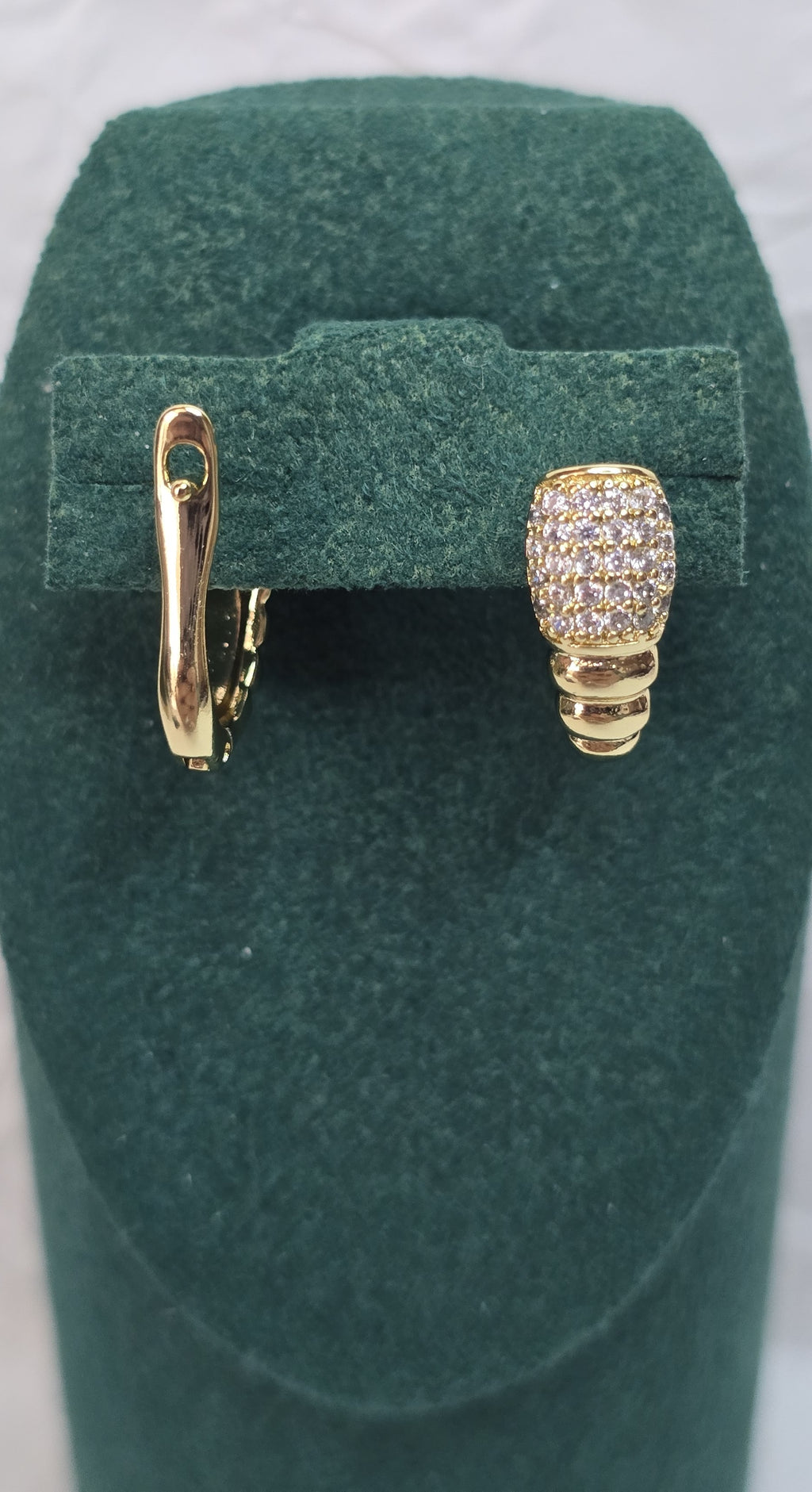 Golden Luxe Barrel 14K Gold‑Plated Jewelry Set
