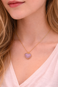 Rose Heart Necklace TTM – Gold Tone Stainless Steel